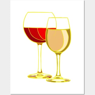 Wine Glasses Posters and Art